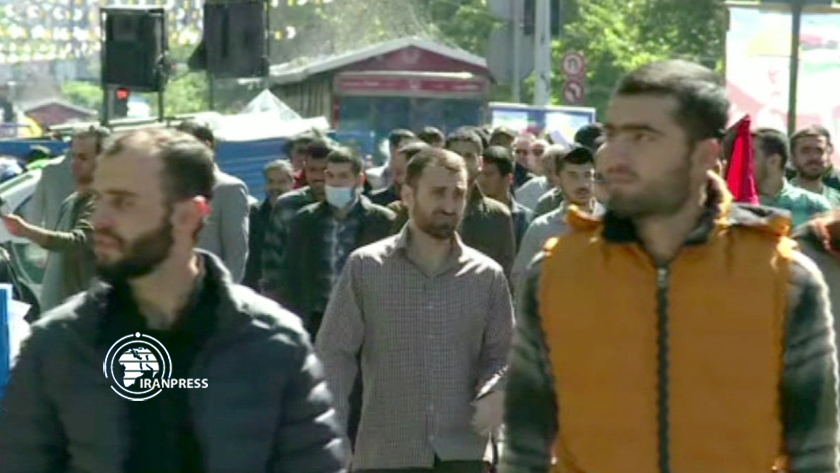 Iranpress: Le début de la marche de la Journée mondiale du Quds à travers l