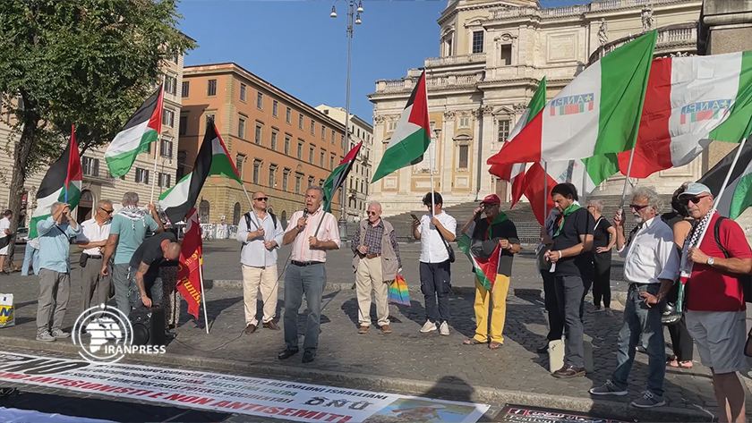 Iranpress: Rassemblement contre le régime occupant israélien à Rome, en Italie