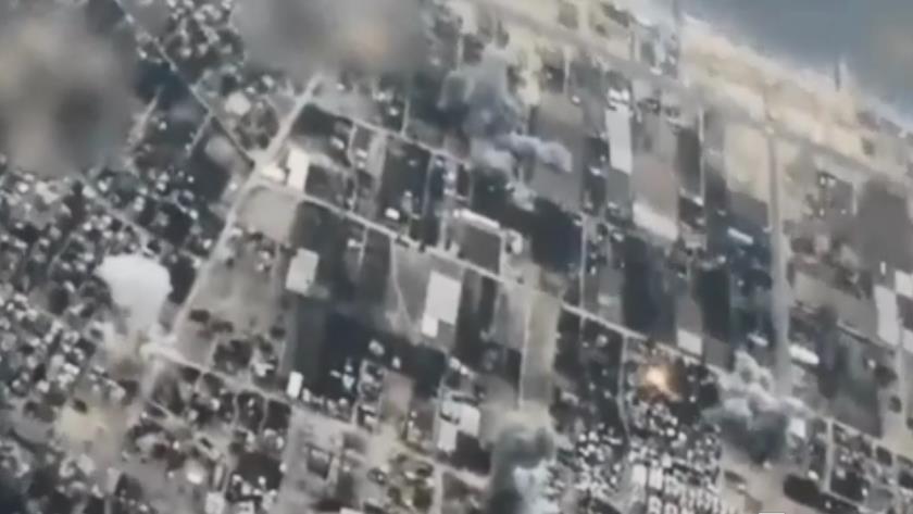 Iranpress: Images publiées des frappes aériennes du régime sioniste sur la bande de Gaza