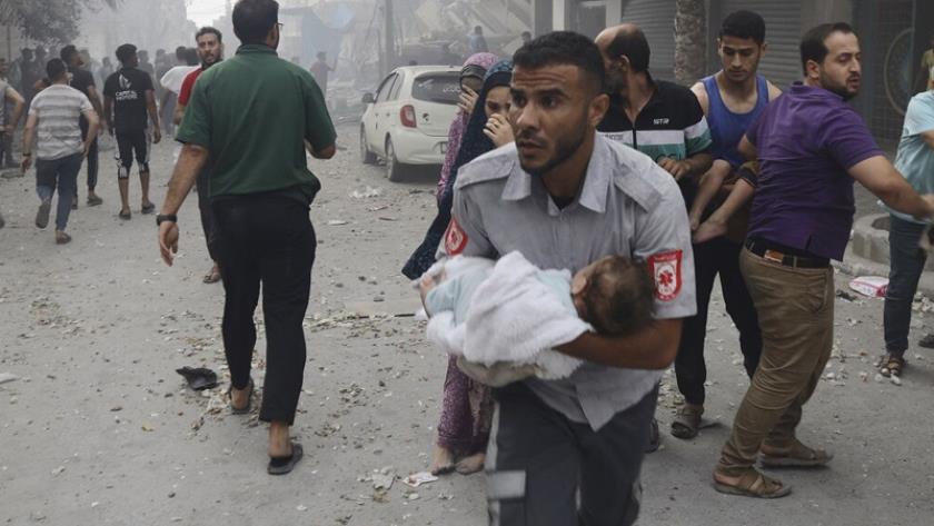 Iranpress: Les attaques brutales des sionistes sur Gaza / la mort de plus de 700 enfants 