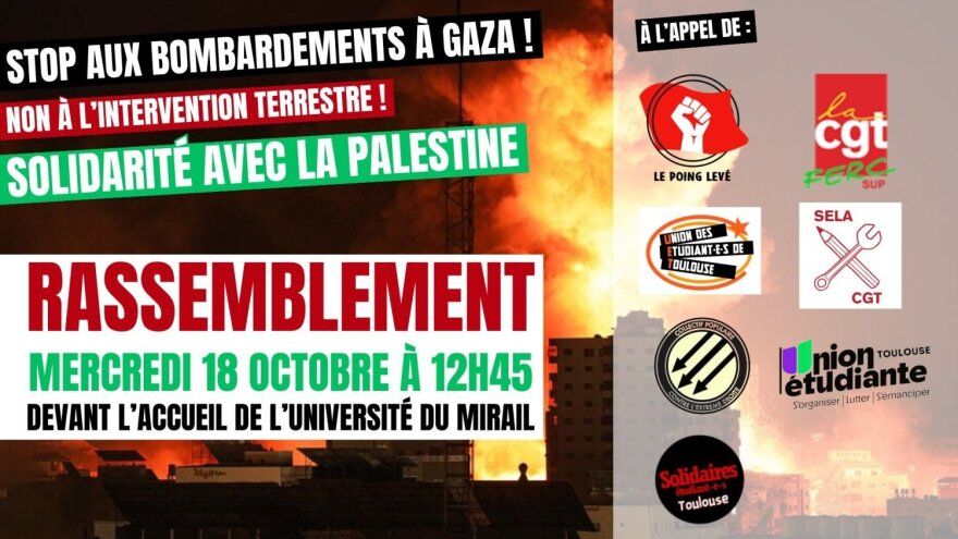 Iranpress: France : la manifestation pro-Palestine des étudiants toulousains