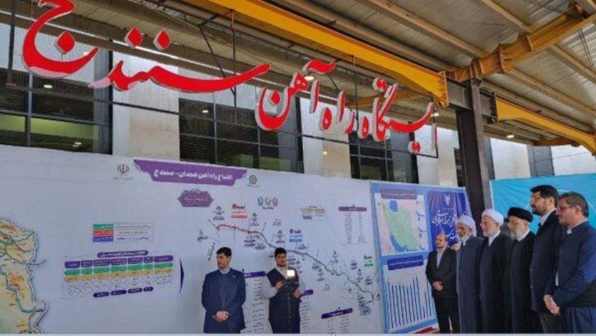 Iranpress: Le président iranien inaugure le chemin de fer Hamedan-Sanandadj