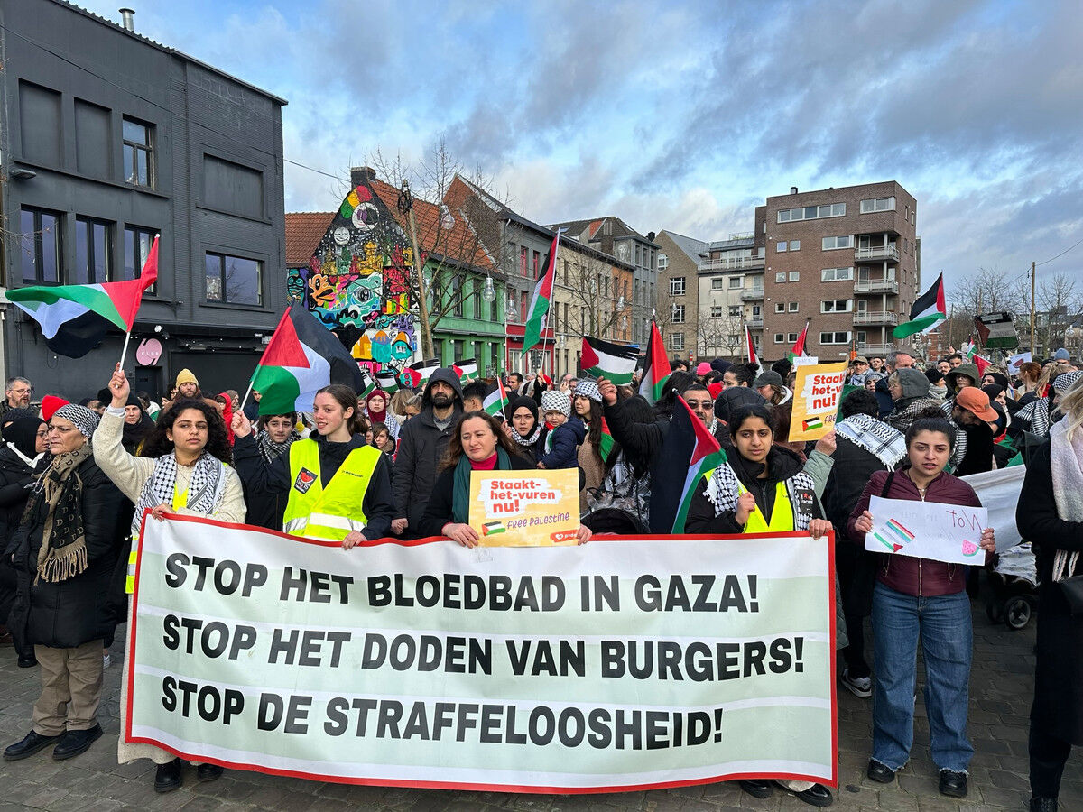 Iranpress: Belgique : Une manifestation pro-Palestine à Gand