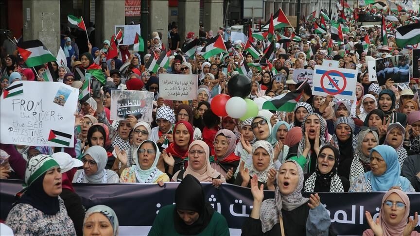 Iranpress:  Maroc : Manifestations des milliers de Marocains contre la normalisation avec Israël
