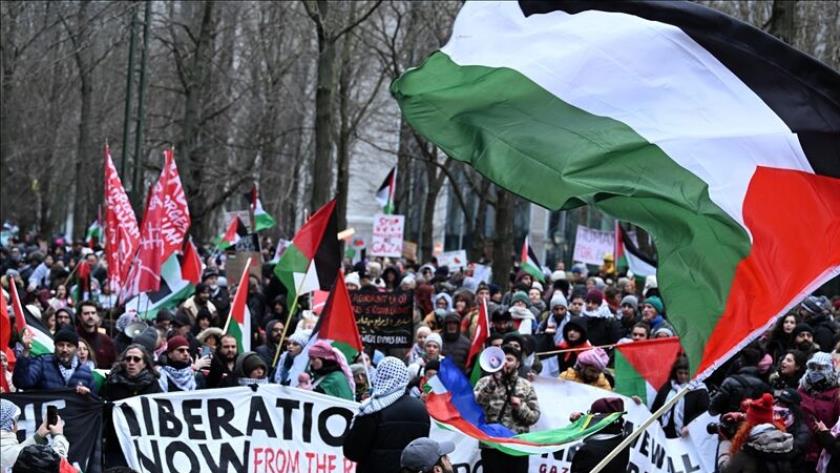Iranpress: Des milliers de personnes en Belgique ont appelé à un cessez-le-feu à Gaza