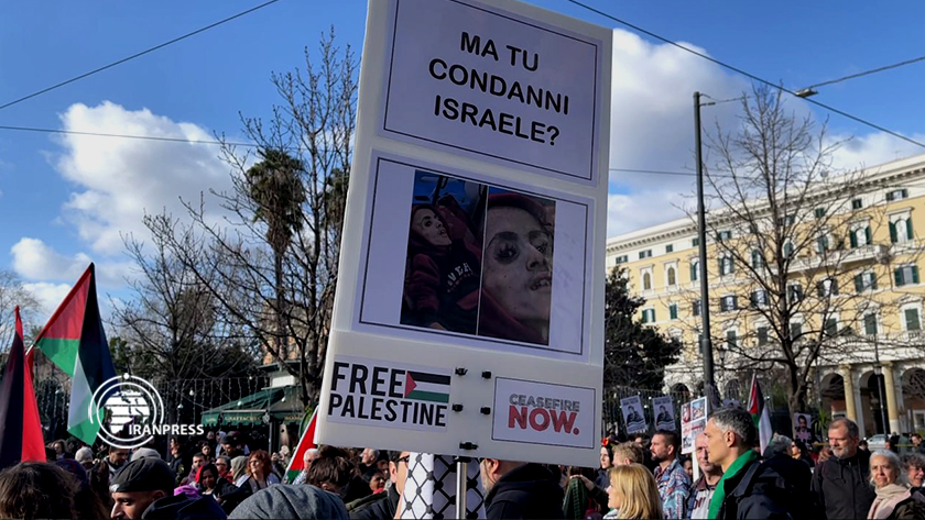 Iranpress: Grande marche de solidarité avec Gaza en Italie