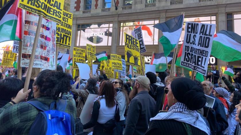 Iranpress: Les partisans palestiniens à San Francisco exige un cessez-le-feu immédiat à Gaza