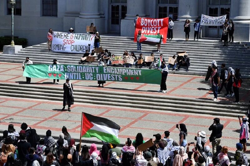 Iranpress: Des étudiants irlandais ont également rejoint les partisans palestiniens