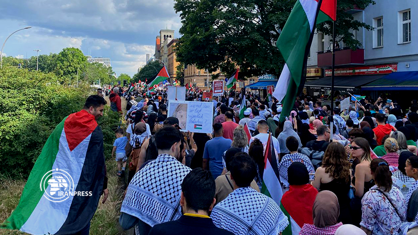 Iranpress: Solidarité des partisans palestiniens à Berlin avec la population de Gaza