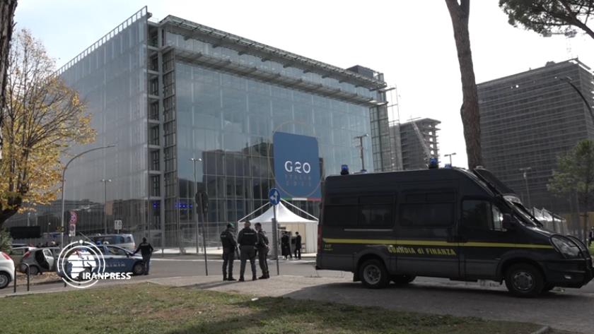 Iranpress: La tenue du sommet du G20 dans le cadre de mesures de sécurité spéciale à Rome 
